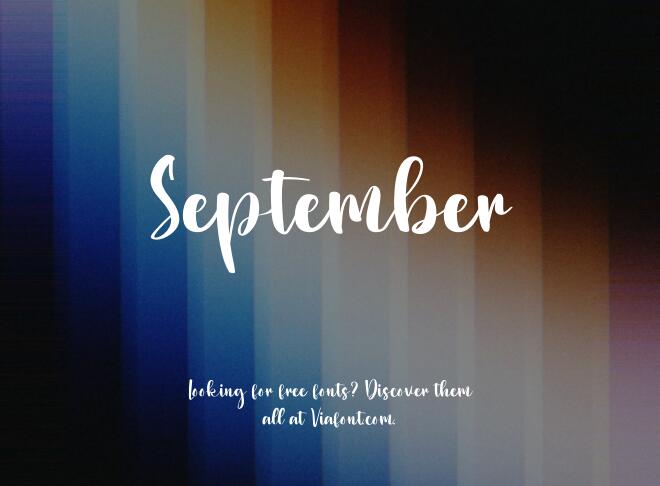 September Font