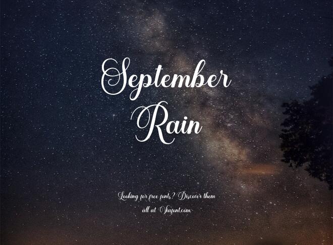 September Rain Font