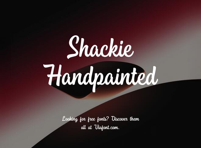 Shackie Handpainted Font