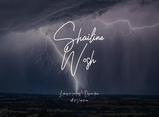 Shailine Wosh Font