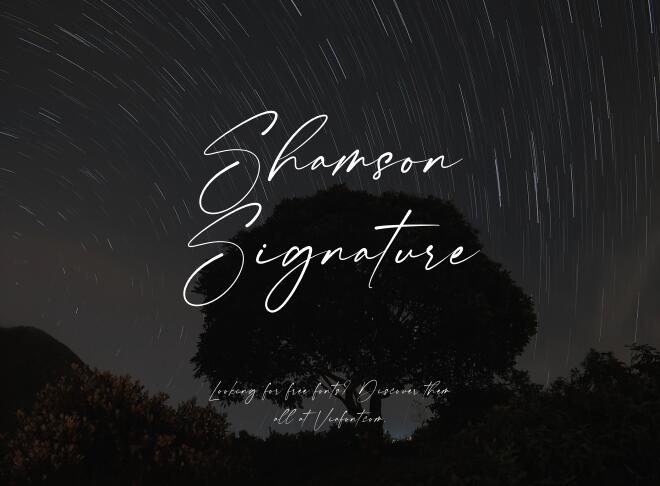 Shamson Signature Font