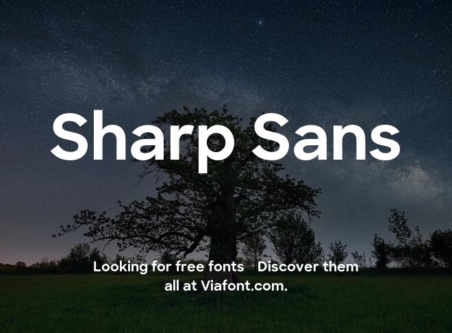 Sharp Sans Font