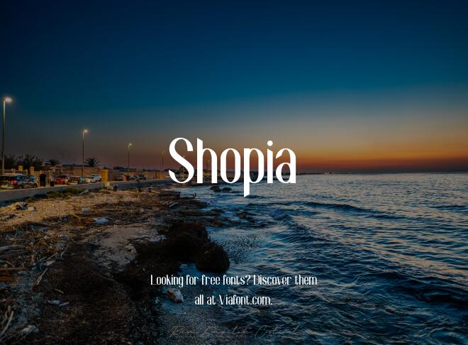 Shopia Font