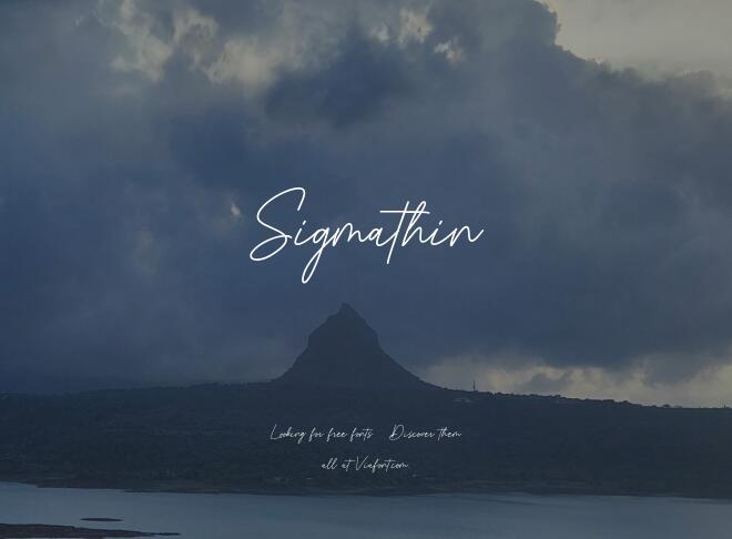 Sigmathin Font