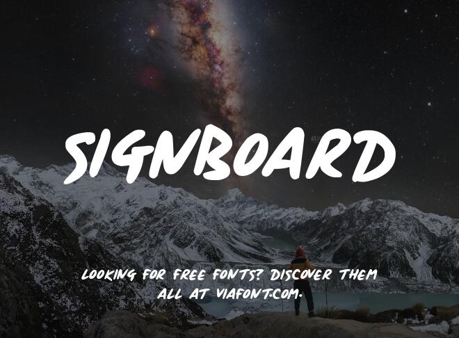 Signboard Font