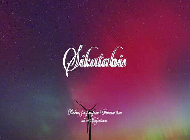 Sikatabis Font