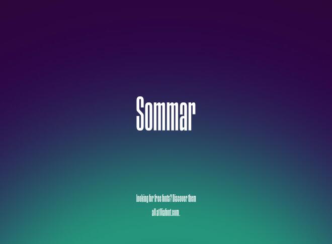 Sommar Font