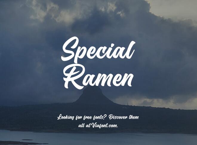 Special Ramen Font