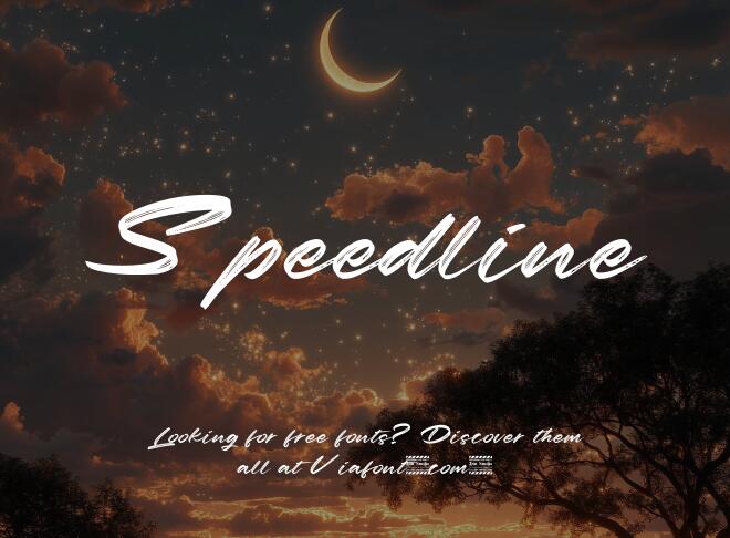Speedline Font