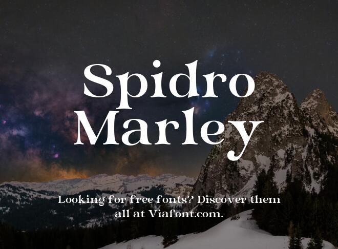 Spidro Marley Font