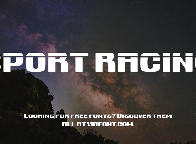 Sport Racing Font