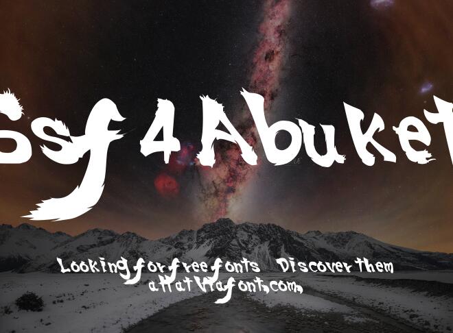 Ssf4 Abuket Font
