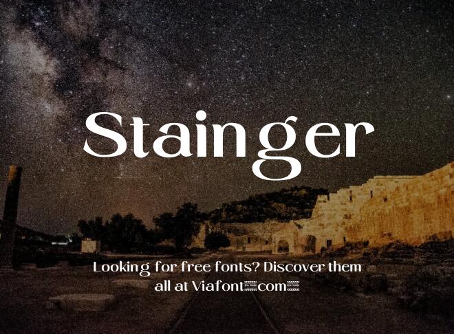 Stainger Font