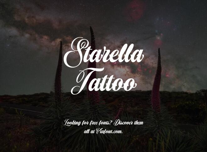 Starella Tattoo Font