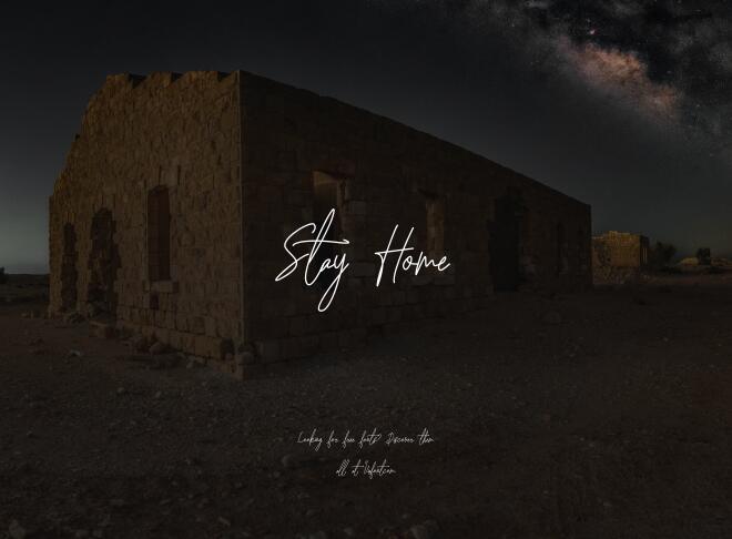 Stay Home Font