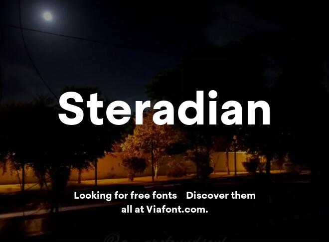 Steradian Font