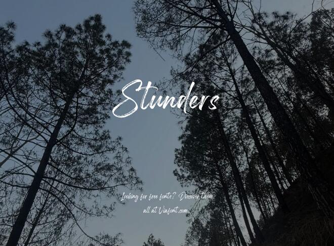 Stunders Font