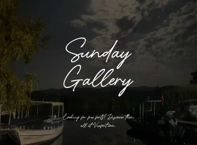 Sunday Gallery Font