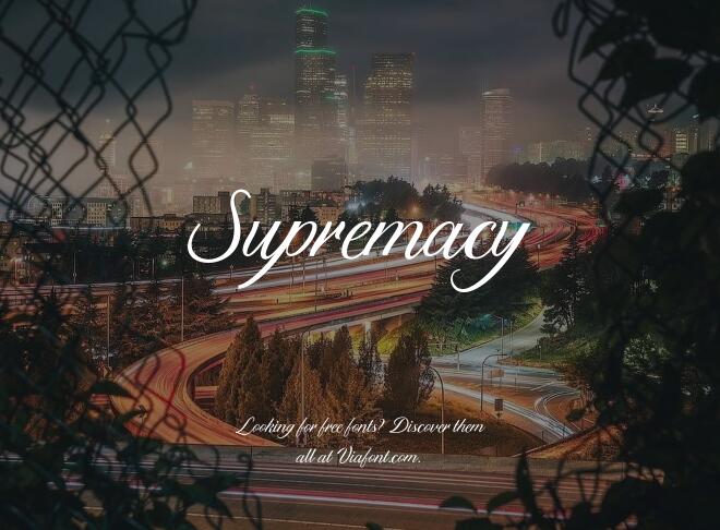 Supremacy Font