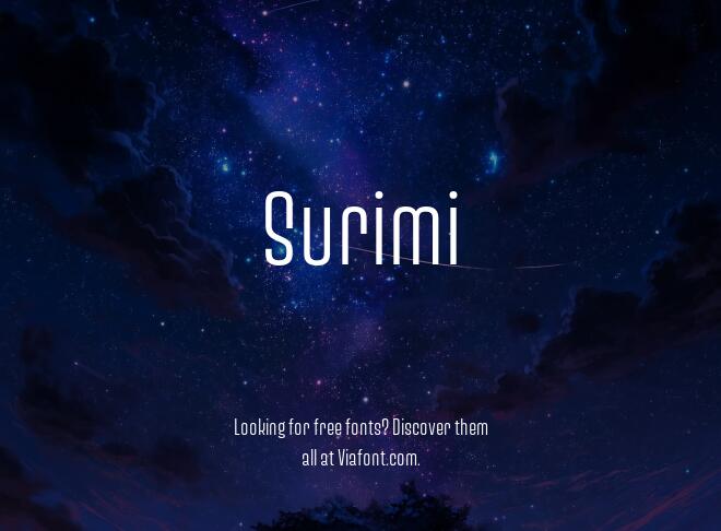 Surimi Font