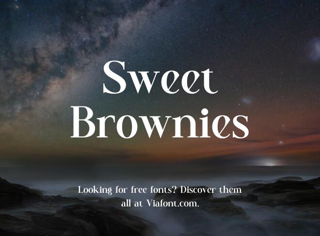 Sweet Brownies Font