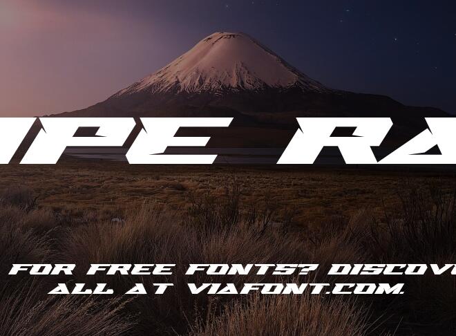 Swipe Race Font
