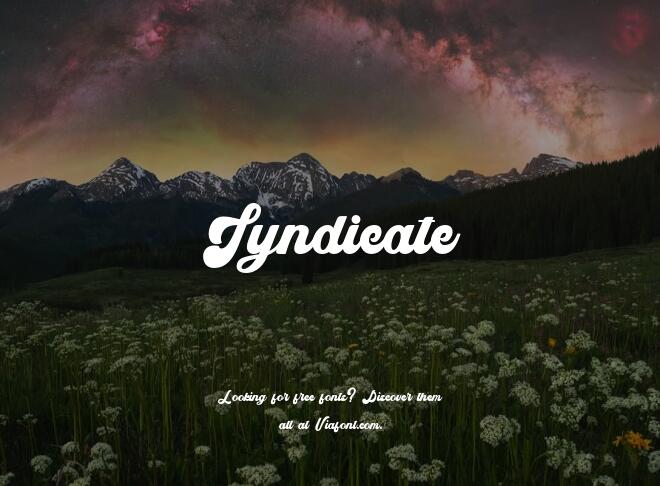 Syndicate Font