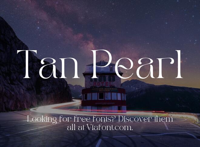 Tan Pearl Font