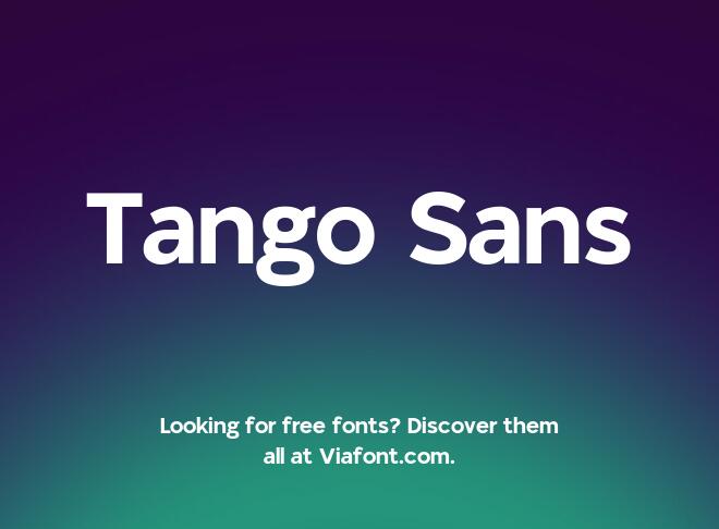 Tango Sans Font