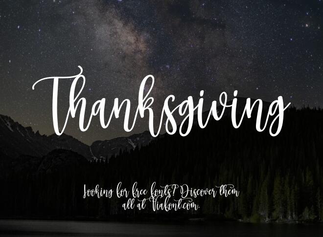 Thanksgiving Font