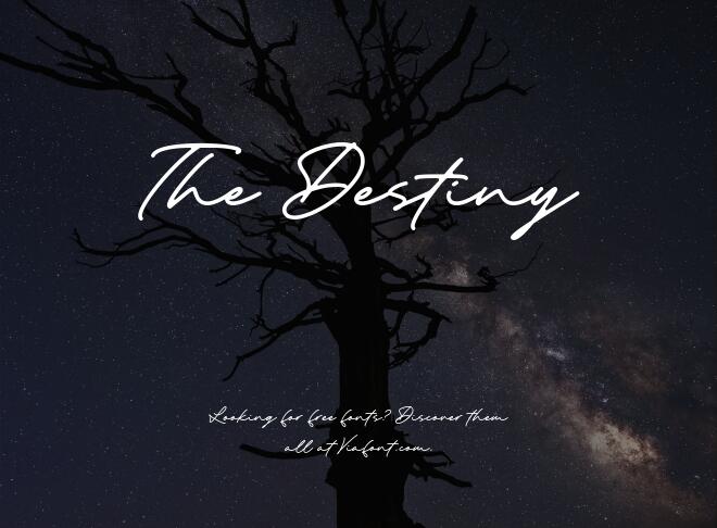 The Destiny Font