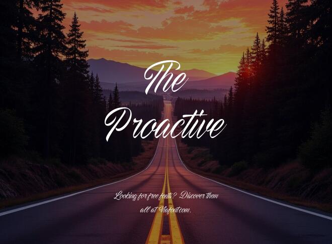 The Proactive Font