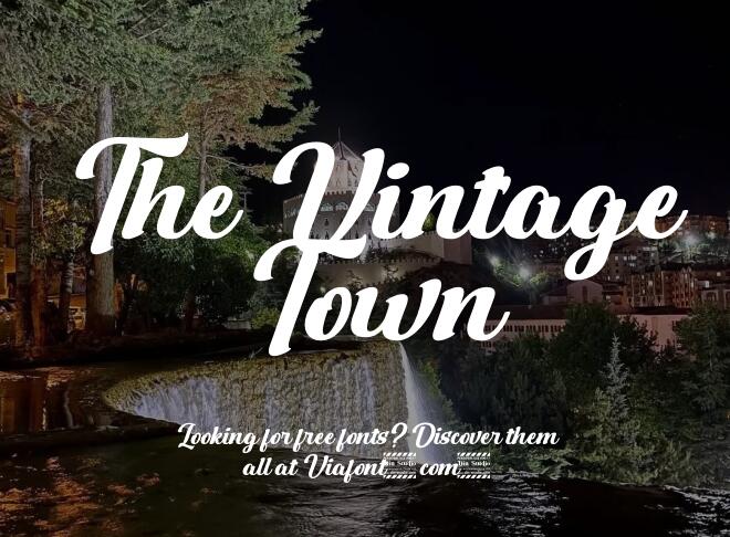 The Vintage Town Font