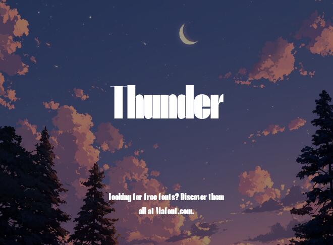 Thunder Font