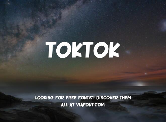 Toktok Font