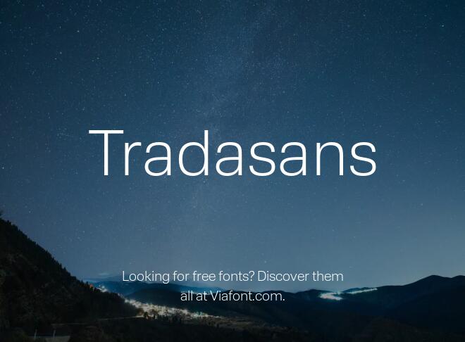 Tradasans Font