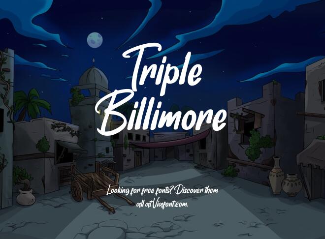 Triple Billimore Font