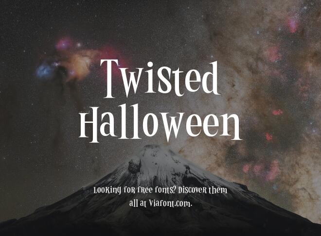 Twisted Halloween Font