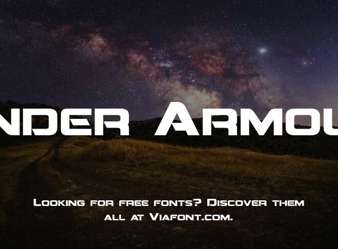 Under Armour Font