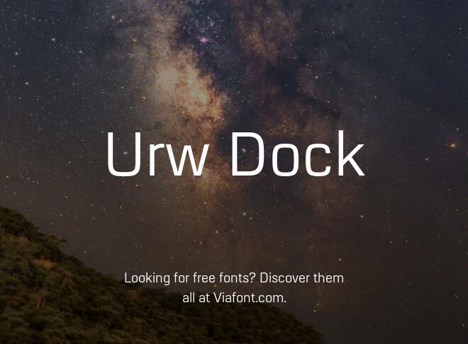 Urw Dock Font