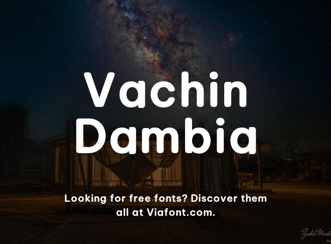Vachin Dambia Font