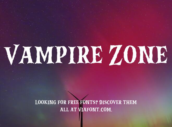 Vampire Zone Font