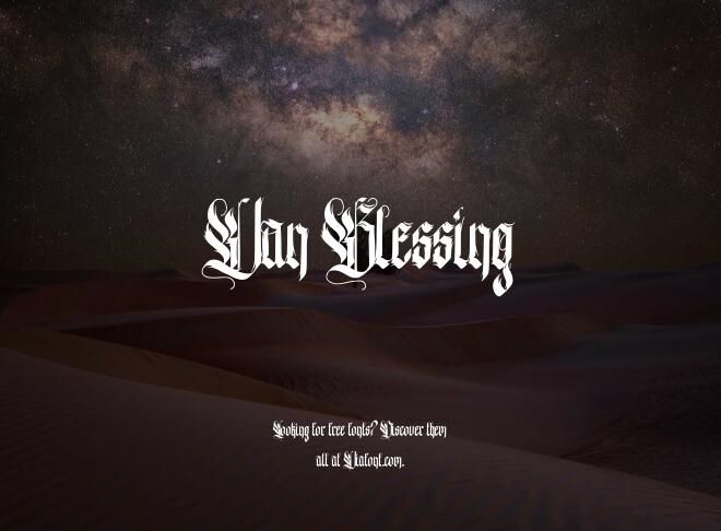 Van Blessing Font