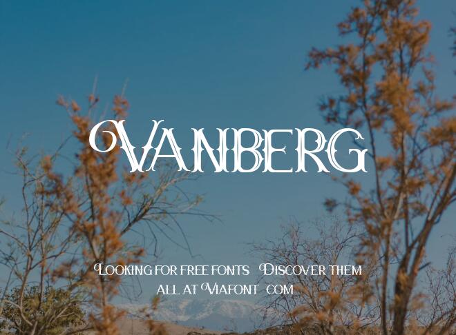 Vanberg Font