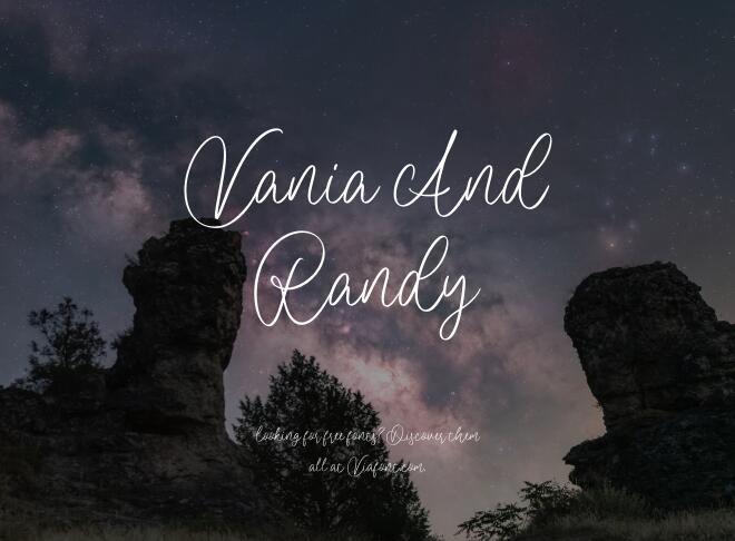 Vania And Randy Font