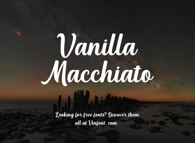 Vanilla Macchiato Font