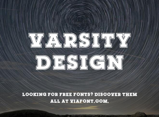 Varsity Design Font