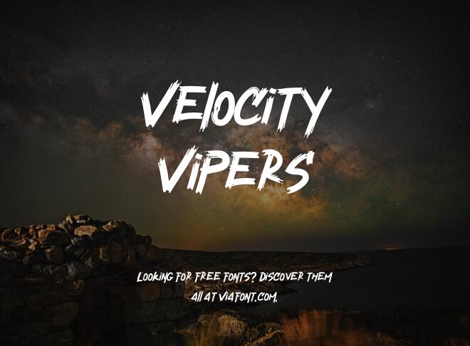 Velocity Vipers Font