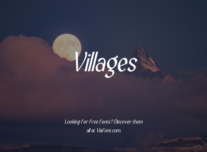 Villages Font
