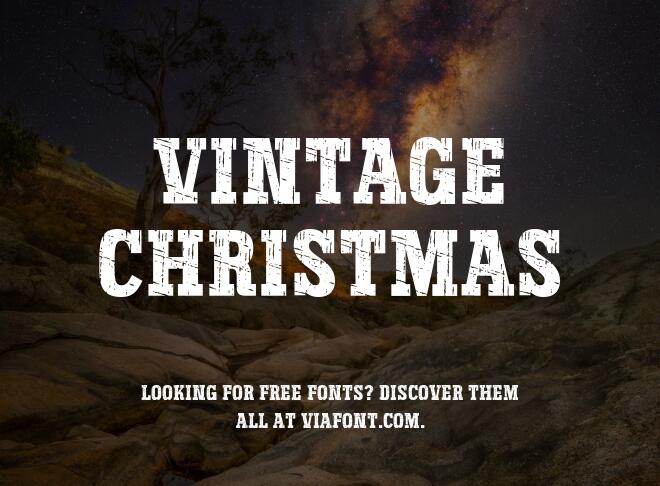 Vintage Christmas Font